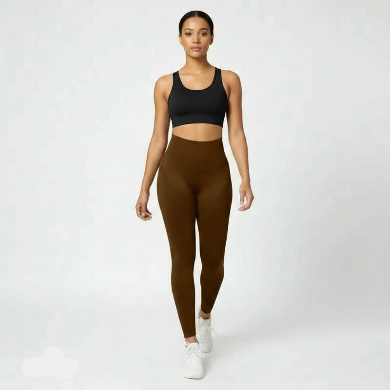 Leggings Marron avec modèle