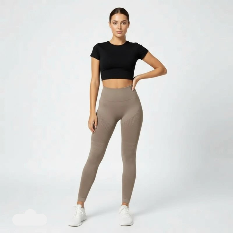 Leggings Beige avec modèle